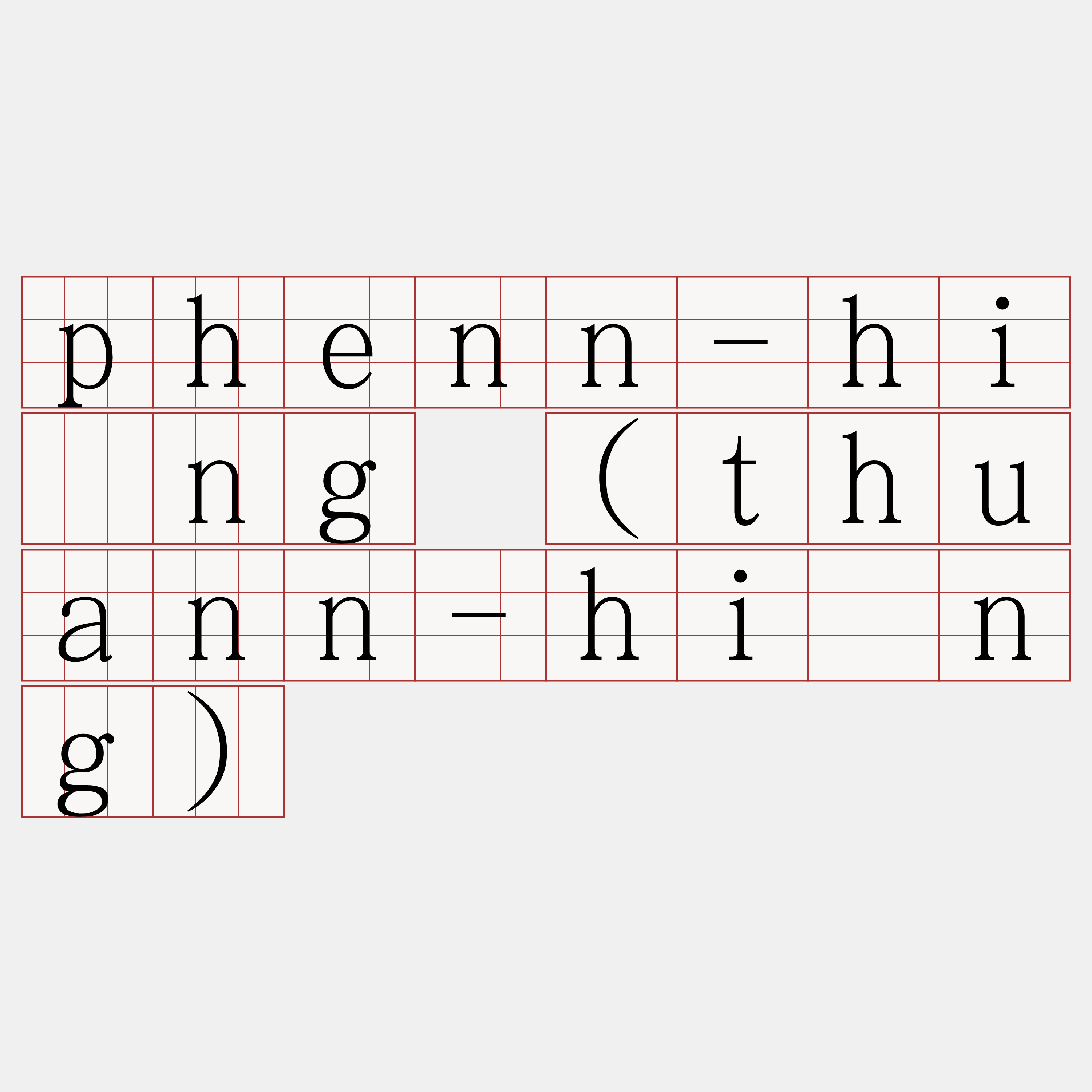 phenn-hîng (thuann-hîng)